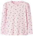 Name It Bluse - Rib - NmfNelia - Cradle Pink m. Blomster