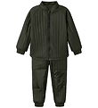 Name It Termotøj m. Fleece - PU - NmmMud - Rosin