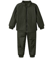 Name It Termoklær m. Fleece - PU - NmmMud - Rosin