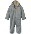 Name It Softshelldragt m. Fleece - NbnMada08 - Grey Melange m. Ø