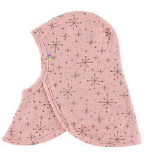 Joha Balaclava - Wool - 2-layer - Pink w. Stars