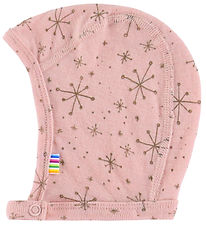 Joha Baby Hat - Single Layer - Wool - Pink w. Stars