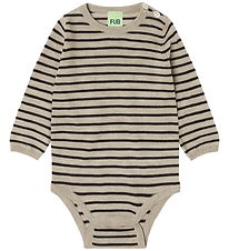 FUB Body l/æ - Strik - Uld - Oat Melange/Mocca