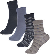 Name It Socks - 4-Pack - Wool/Cotton - NkmWak - Satellite