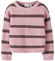 Name It Blússa - Prjónað - NmfVanillu - Glansandi Lilac M. Rendu