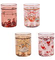 Konges Sløjd Glitterkopper - 4-pak - Rose Multi