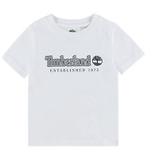 Timberland T-shirt - Hvid/Navy m. Print