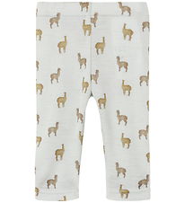 Lil Atelier Leggings - Uld - NbmNoel - Gray Dawn/Lama