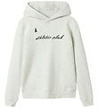 LMTD Hoodie - NlmNaclub - Light Grey Melange w. Print