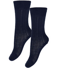FUB Socks - Wool - Rib - 2-Pack - Dark Navy