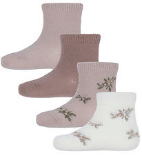 Name It Socks - 4-Pack - Wool/Cotton - NbfWak - Shadow Gray