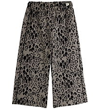 Mini Rodini Bukser - Leopard - Grå