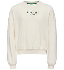 Kids Only Sweatshirt - KogSally - Antique White/Daytona/Medium G