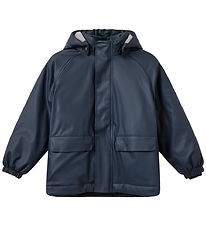 Sofie Schnoor Rain Jacket w. Padding - PU - BillieSK - Dark Blue
