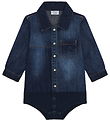 Hust and Claire Skjortebody l/æ - Denim - Bertil - Blue Denim