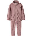 Name It Fleece Suite - NmnSpektra - Woodrose w. Hearts