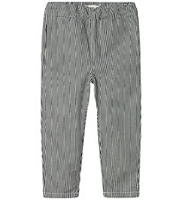 Lil' Atelier Bukser - Loose - NbmKasper - Dark Blue Denim/Hvid