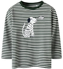 Name It Bluse - NmmKian - Cloud Dancer/Deep Forest m. Print