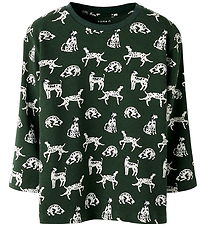 Name It Bluse - NmmKian - Deep Forest/Cloud Dancer m. Print