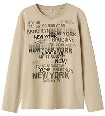 Name It Bluse - NkmNorth - Island Fossil m. Print