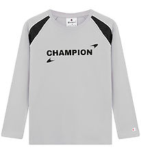 Champion Bluse - Nickel Grey m. Sort