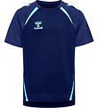 Hummel Stuttermabolur - hmlLead 2.0 Jersey - Marine/Blue Fish