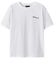 LMTD T-shirt - NlfHeart - Bright White/Blå