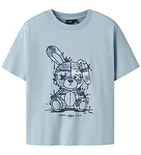LMTD T-shirt - NlfTedi - Blue Fog m. Print