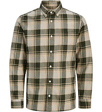 Jack & Jones Skjorte - JprBlubrook - Peat m. Tern