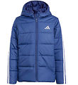 adidas Performance Vadderad jacka - J Ess 3S - Mörkblå/White