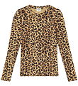 Mads Nørgaard Bluse - Talino - Rib - Leopard/Sort