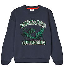 Mads Nørgaard Sweatshirt - Sonar - Parisian Night m. Grøn