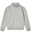Mads Nørgaard Sweatshirt m. Lynlås - Gråmeleret