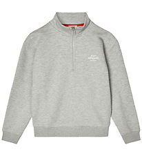 Mads Nørgaard Sweatshirt m. Lynlås - Gråmeleret