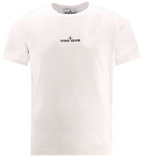 Stone Island T-shirt - Natural White m. Print