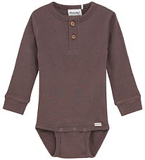 Minymo Body l/æ - Rib - Modal/Bomuld - Chocolate Chip