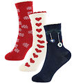 Minymo Socken - 3er-Pack - Rio Rot