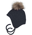 Racing Kids Hue - Uld/Bomuld - Classic Navy m. Kvast