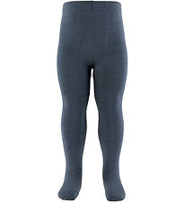 Name It Strømpebukser - Uld/Bomuld - NmmWak - Ombre Blue
