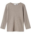 Name It Bluse - Wolle/Seide - Rib - NmmWossa - Satellit