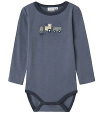 Name It Body l/æ - Uld - NmmWillit - Folkstone Gray/Tractor