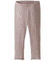 Name It Leggings - Uld/Silke - Rib - NbfWossa - Shadow Gray