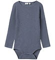 Name It Body l/æ - Uld/Silke - Rib - NmmWossa - Folkstone Gray