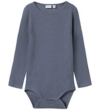 Name It Body l/æ - Uld/Silke - Rib - NmmWossa - Folkstone Gray