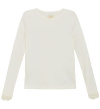 Creamie Bluse - Rib - Modal/Bomuld - Cloud