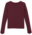 Creamie Bluse - Rib - Modal/Bomuld - Vineyard Wine