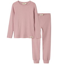 MarMar Pyjama Set - Soft Berry w. Pointelle