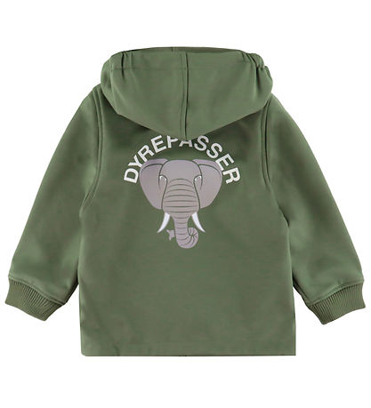 DYR-Cph Softshelljakke - Dyrevild - Soft Khaki Dyrepasser/Elefan