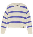 Indian Blue Jeans Bluse - Strik - Cloud/Blåstribet