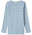 MarMar Blússa - Rib - Modal - Tani - Blue Stripe